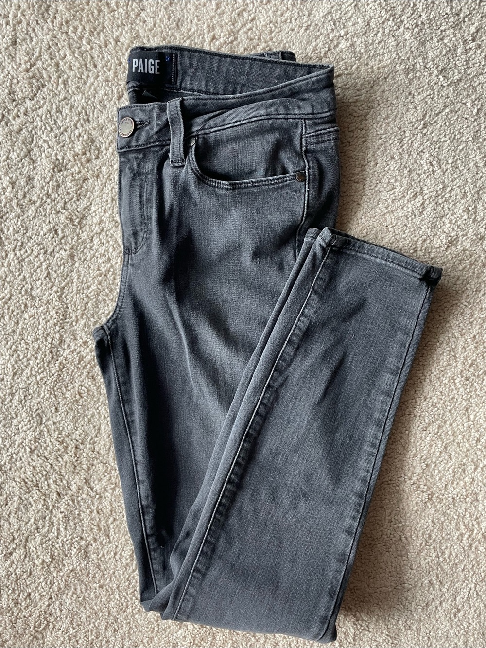 PAIGE Women's Black High-Rise Skinny Jeans Size 28 Business Casual Chic City